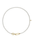 18k Yellow Gold 5x5.5mm Pearl Strand Necklace