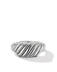 8.5mm Sculpted Cable Contour Ring Sil