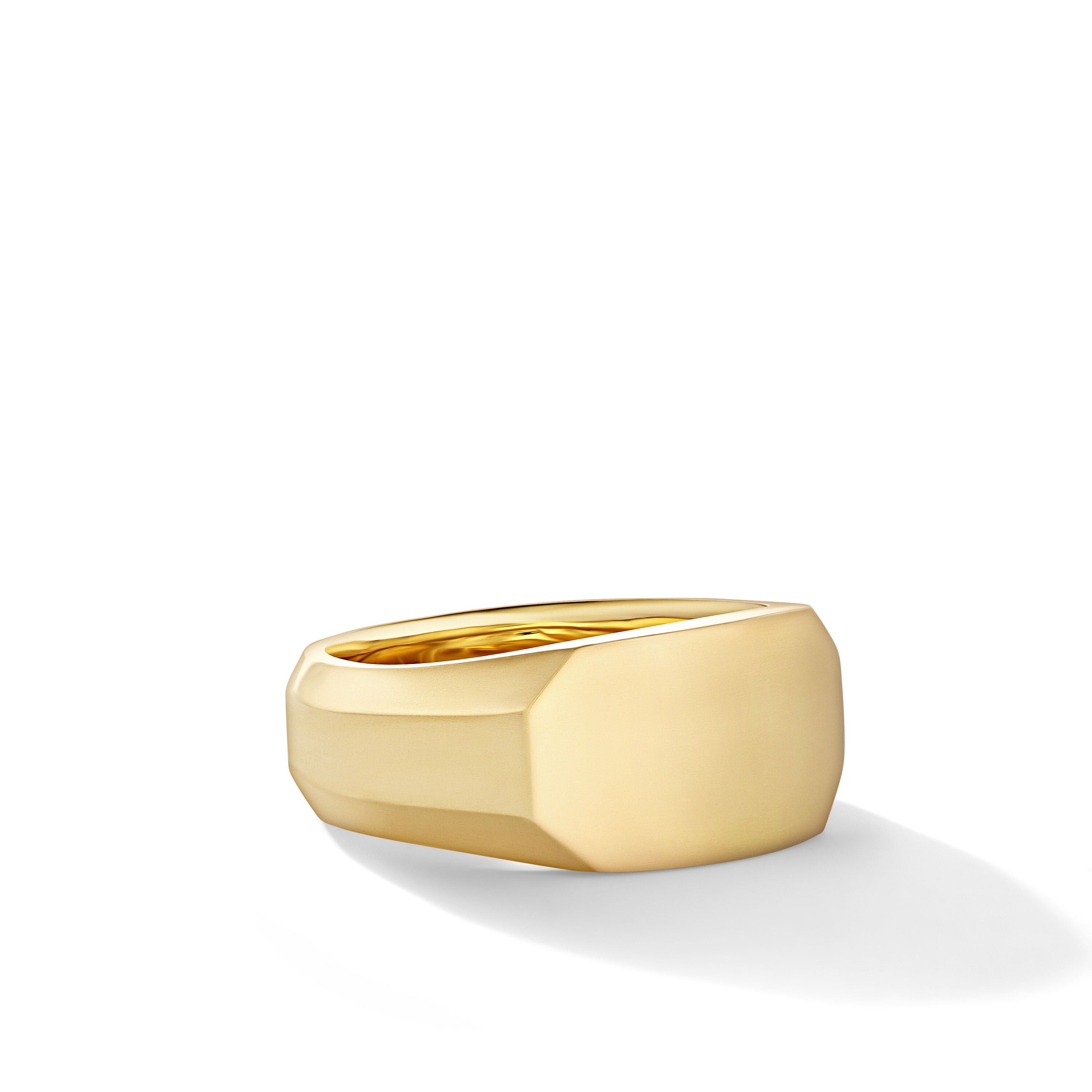 Streamline Cigar Band Ring In 18k Yellow Gold 10.5mm