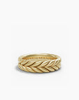 David Yurman Chevron Band Ring In 18k Yellow Gold, 6.2mm