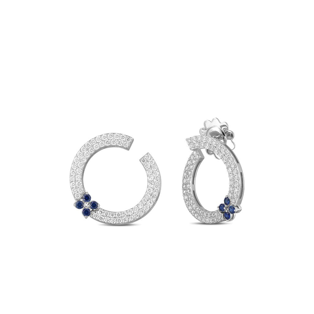 Roberto Coin Colored Gemstone And Diamond Earrings
