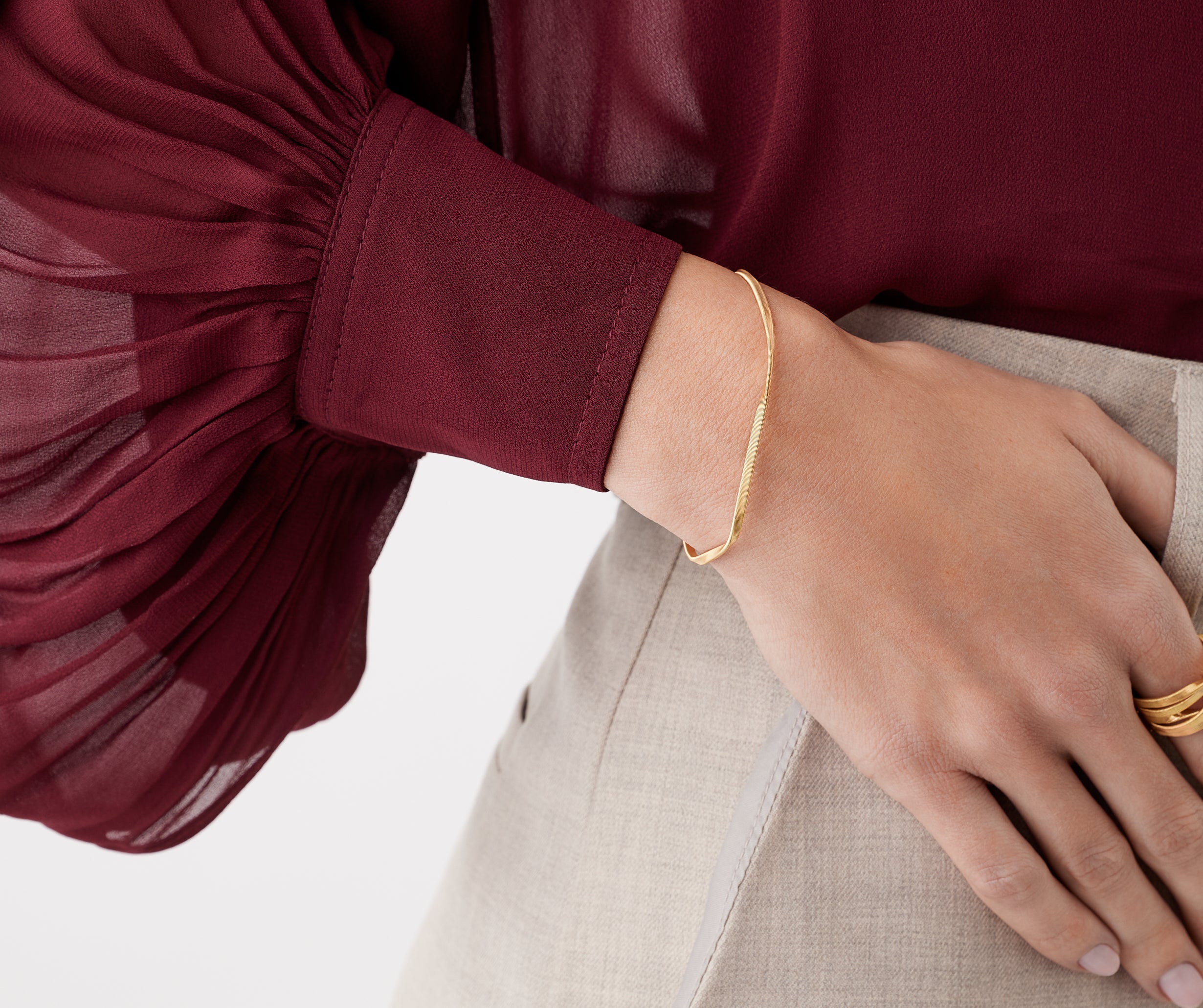 18k Yellow Gold Marrakech Twisted Bracelet