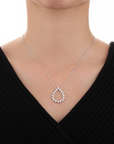 Memoire 18k White Gold Diamond Necklace