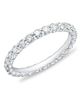 Memoire Platinum Petite Prong Diamond Eternity Band