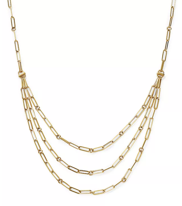 Roberto Coin 18k Yellow Gold Designer Gold Diamond Necklace