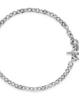 David Yurman Mercer® Toggle Chain Necklace In Sterling Silver With Diamonds, 8mm
