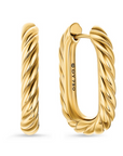 David Yurman Madison® Cable Hoop Earrings In 18k Yellow Gold, 24.3mm