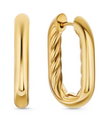 David Yurman Madison® Smooth Hoop Earrings In 18k Gold, 24.3mm