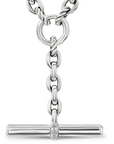 David Yurman Mercer® Petite Toggle Chain Necklace In Sterling Silver With Diamonds, 4.5mm