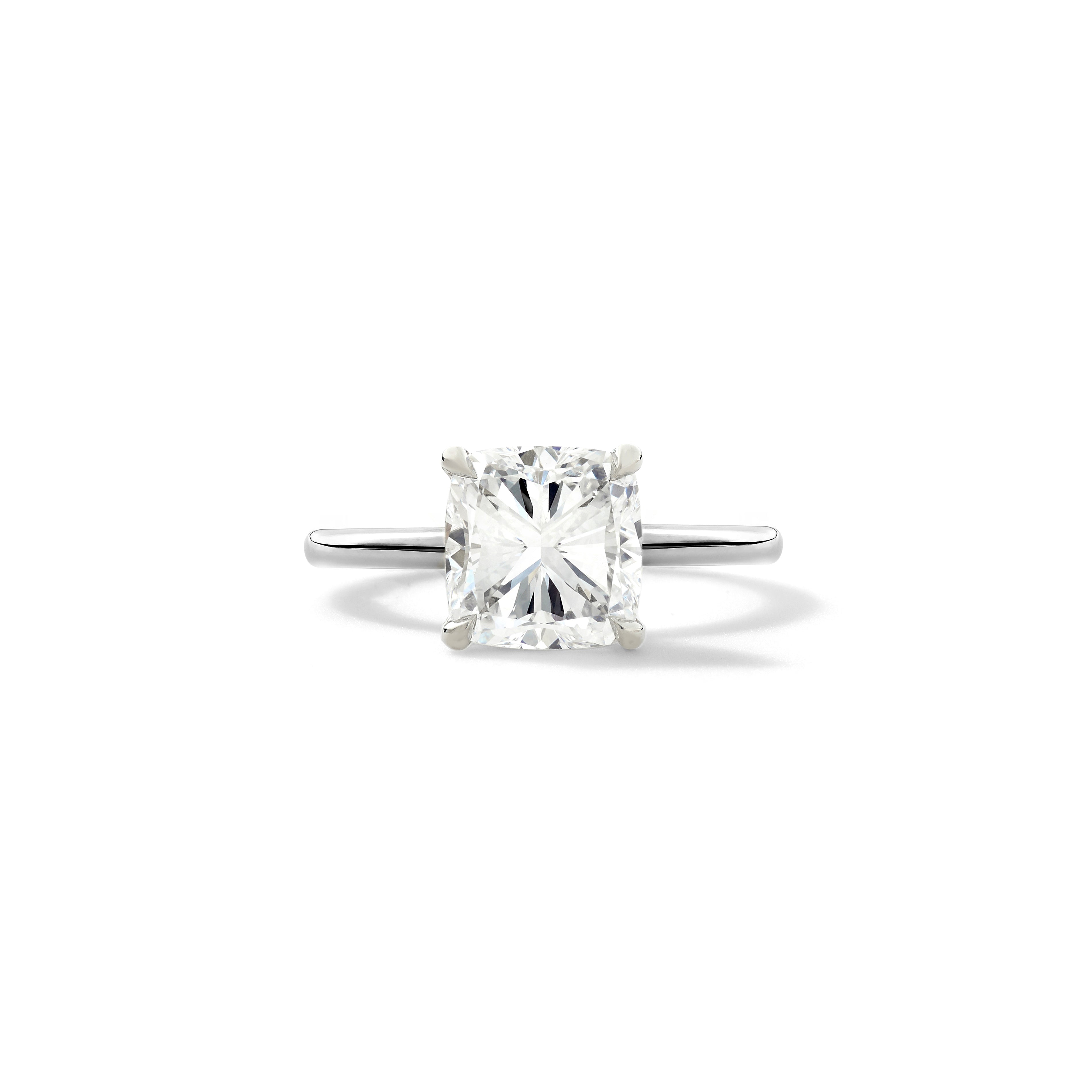 Henri Daussi Platinum Diamond Engagement Ring