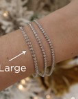 Memoire 18k White Gold Bezel Tennis Bracelet
