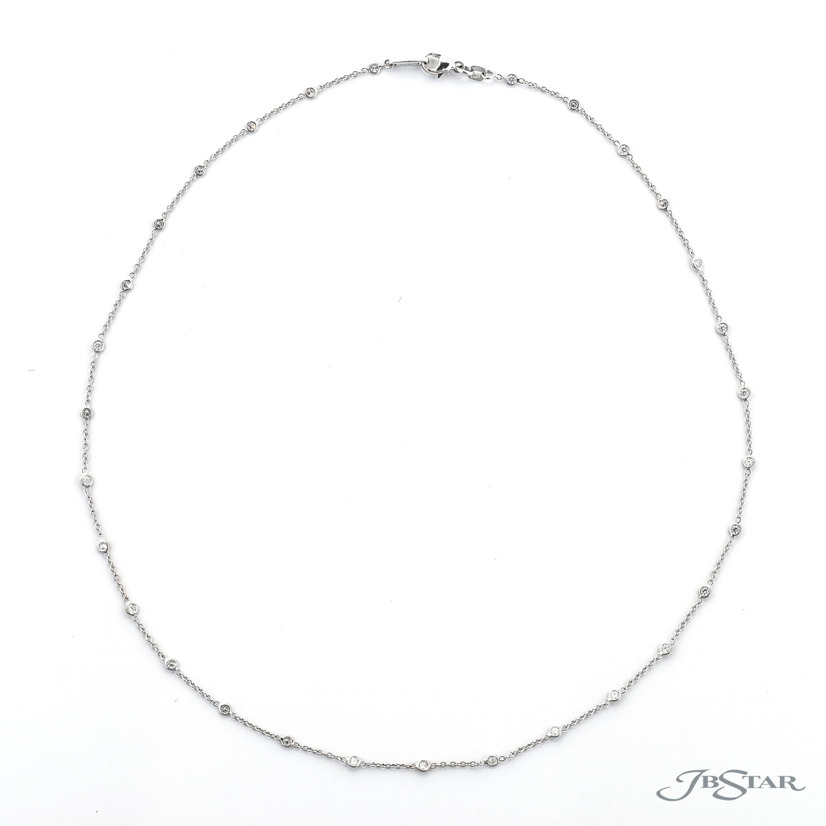 Diamond Station Necklace, 0.71ctw