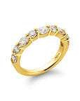 Alternating Oval & Round Diamond Band, 1.01ctw