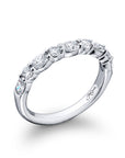 Alternating Oval & Round Diamond Band