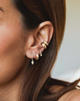 Diamond Huggie Earrings