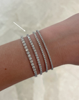 18K White Gold 4.43ctw Diamond Tennis Bracelet