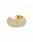 Pave Diamond Ear Cuff, 0.37ctw