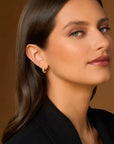 Scattered Diamond Hoop Earrings, 0.48ctw
