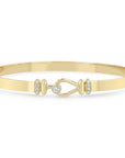 Flat Hook Diamond Bangle, 0.18ctw
