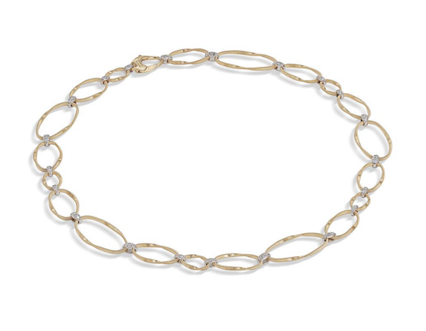18k Yellow Gold Marrakech Onde Flat Link Necklace