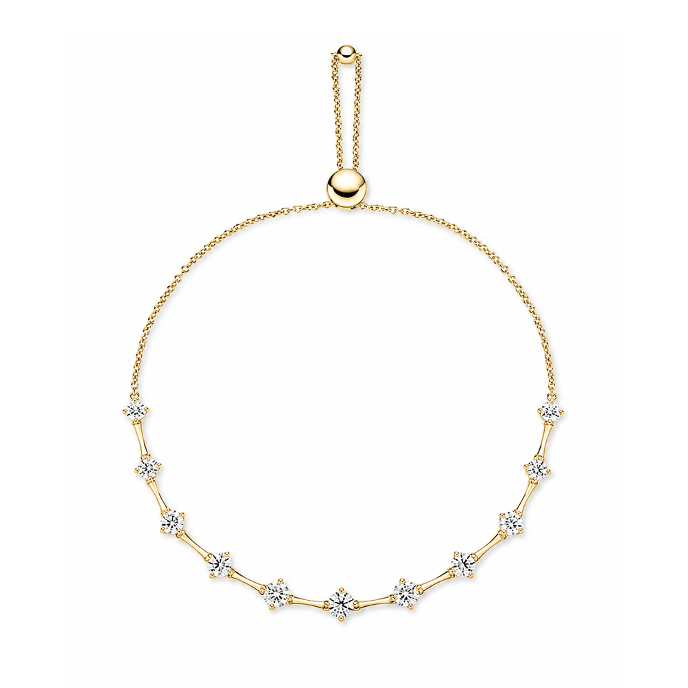 Diamond Station Bolo Bracelet, 1.22ctw
