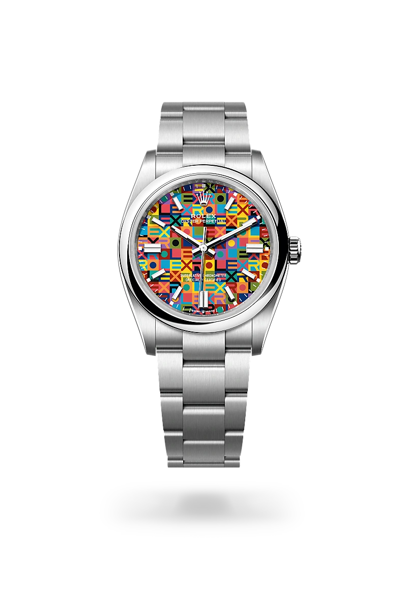 Rolex Oyster Perpetual 36 in Oyster, 36 mm, Oystersteel