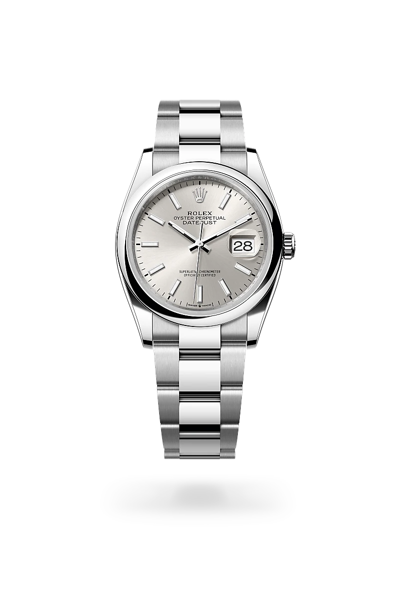 Rolex Datejust 36 in Oyster, 36 mm, Oystersteel