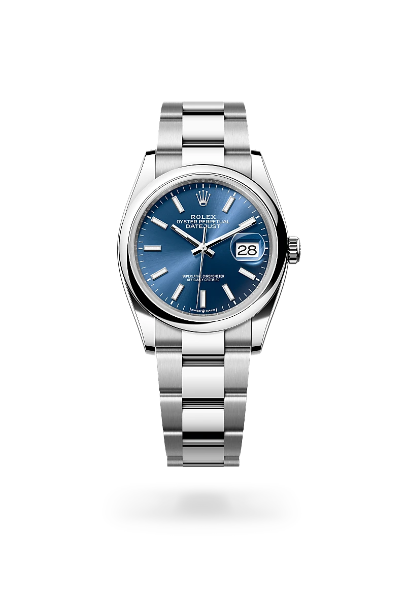Rolex Datejust 36 in Oyster, 36 mm, Oystersteel