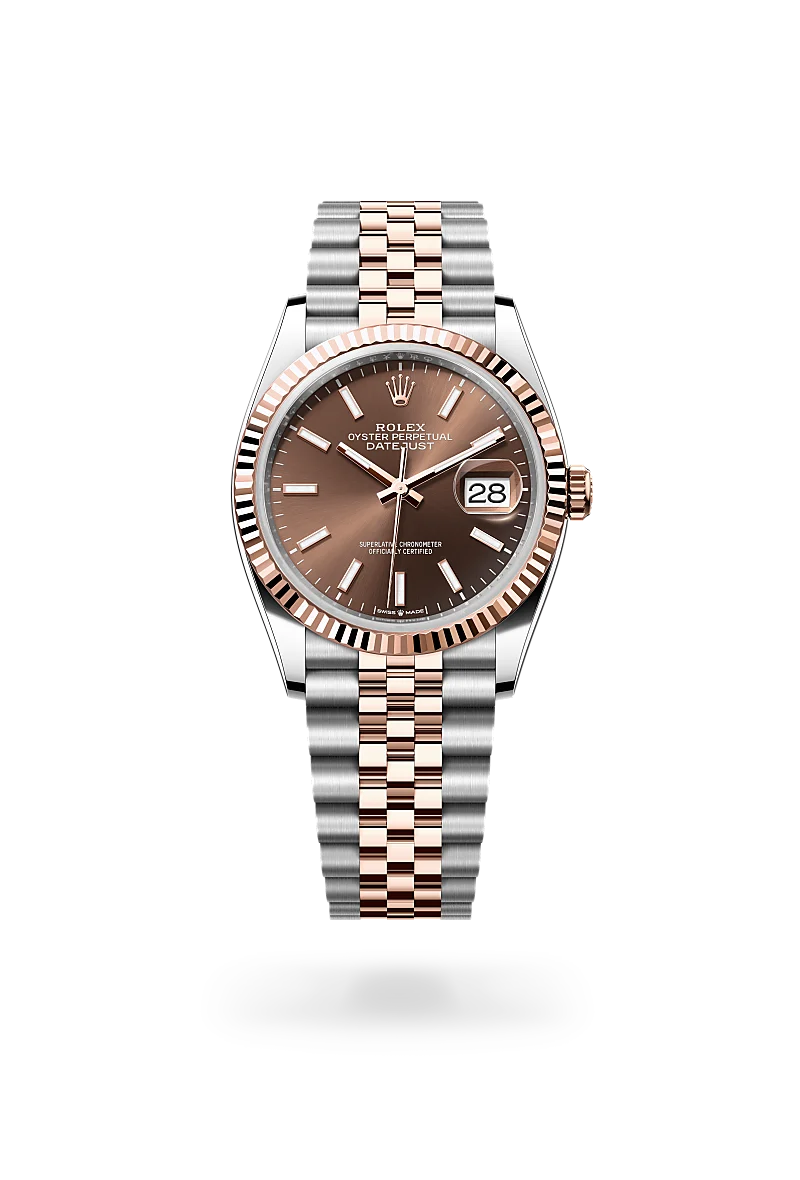 Rolex Datejust 36 in Oyster, 36 mm, Oystersteel and Everose gold