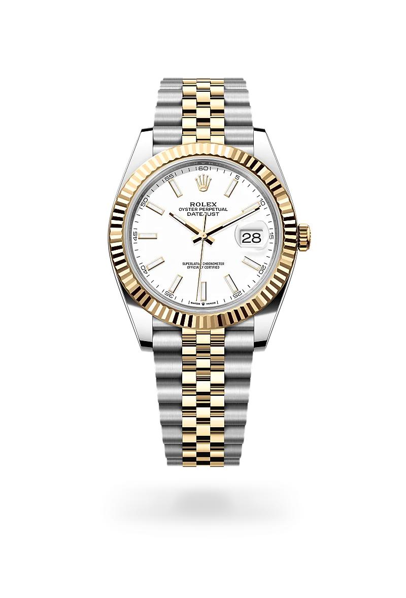 Rolex Datejust 41 in Oyster, 41 mm, Oystersteel and yellow gold