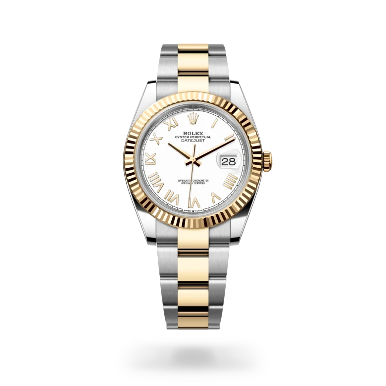 Rolex Datejust 41 in Oyster, 41 mm, Oystersteel and yellow gold