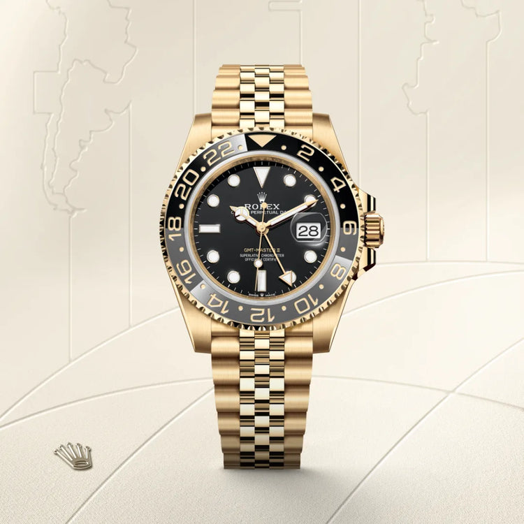 Rolex GMT-Master II Oyster, 40 mm, yellow gold M126718GRNR-0001