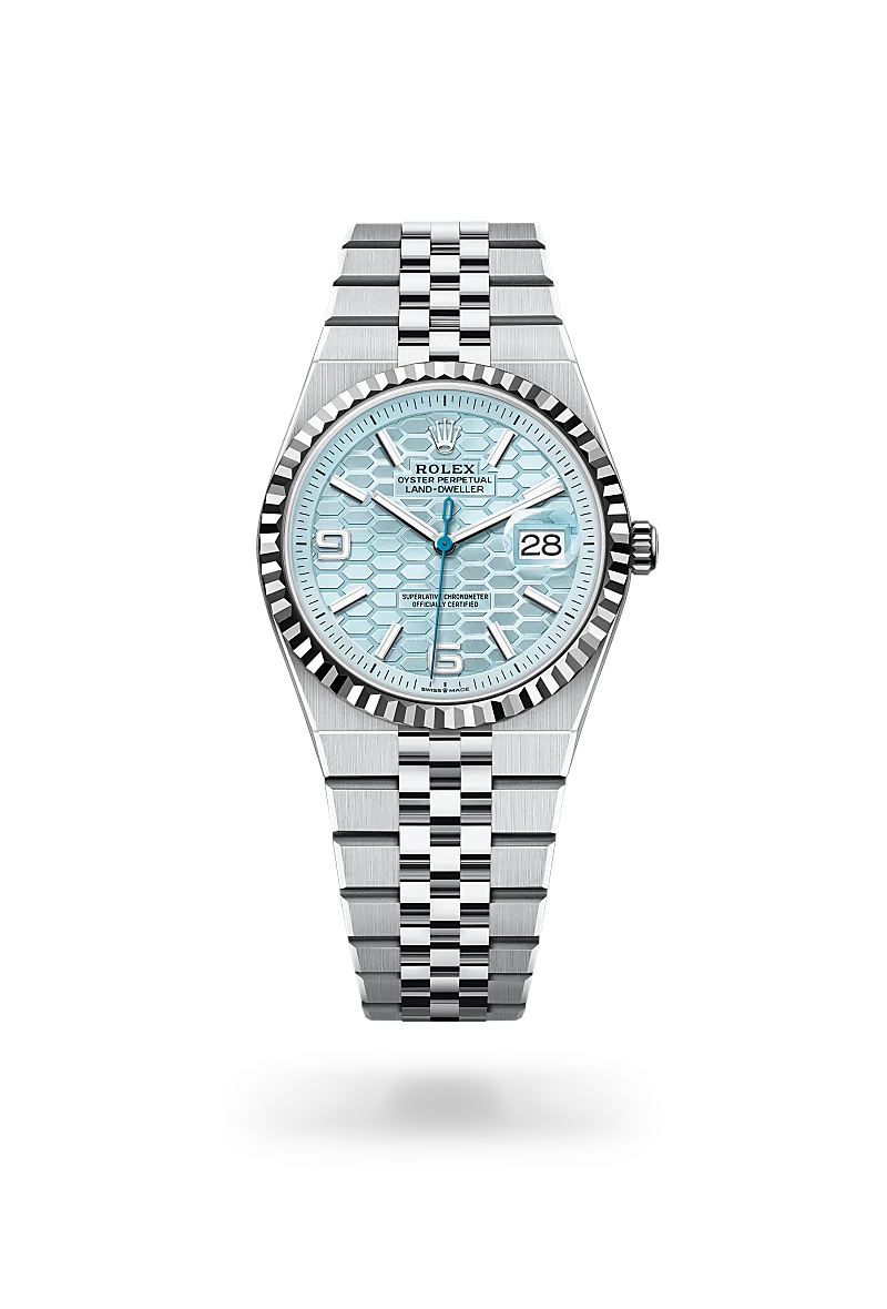 Rolex Land-Dweller 36 in Oyster, 36 mm, platinum