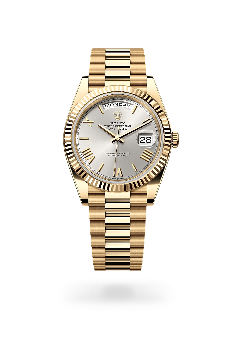 Rolex Day-Date 40 in Oyster, 40 mm, yellow gold
