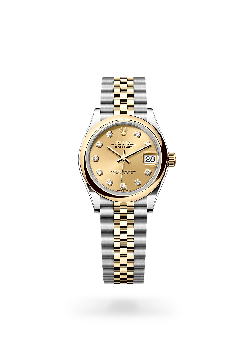 Rolex Datejust 31 in Oyster, 31 mm, Oystersteel and yellow gold