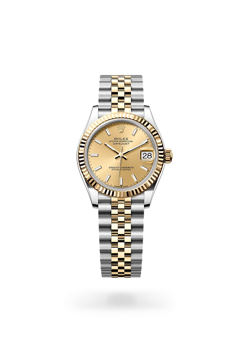Rolex Datejust 31 in Oyster, 31 mm, Oystersteel and yellow gold