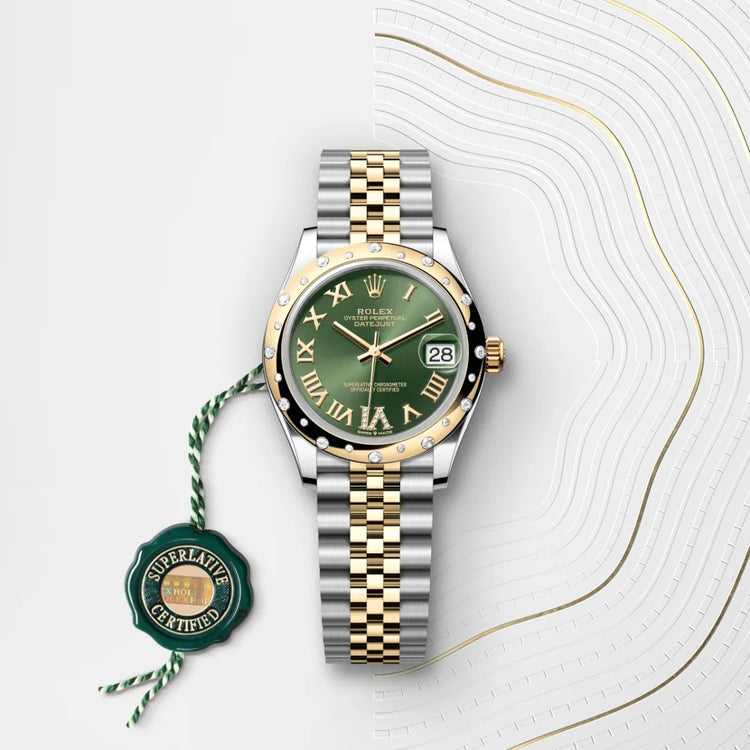 Rolex Datejust 31 Oyster, 31 mm, Oystersteel, yellow gold and