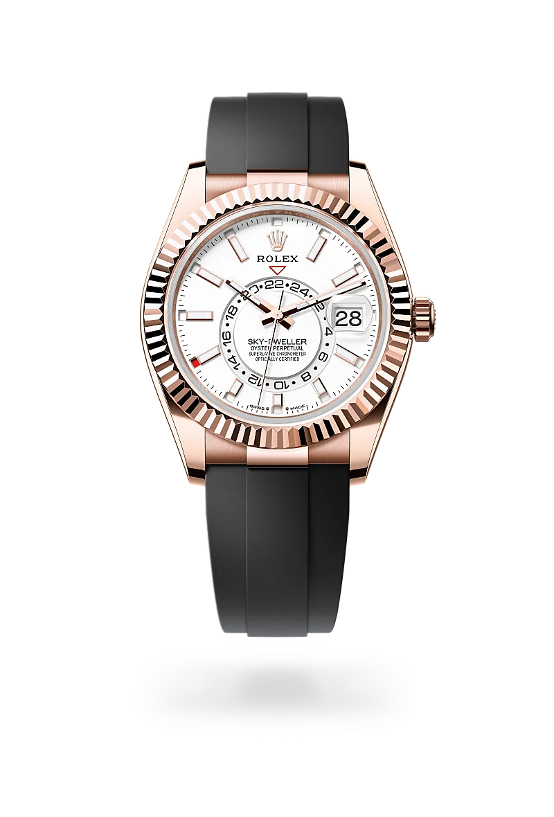 Rolex Sky-Dweller in Oyster, 42 mm, Everose gold
