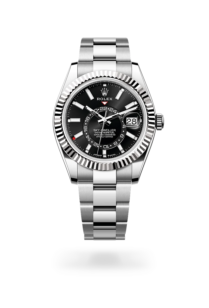 Rolex Sky-Dweller in Oyster, 42 mm, Oystersteel and white gold