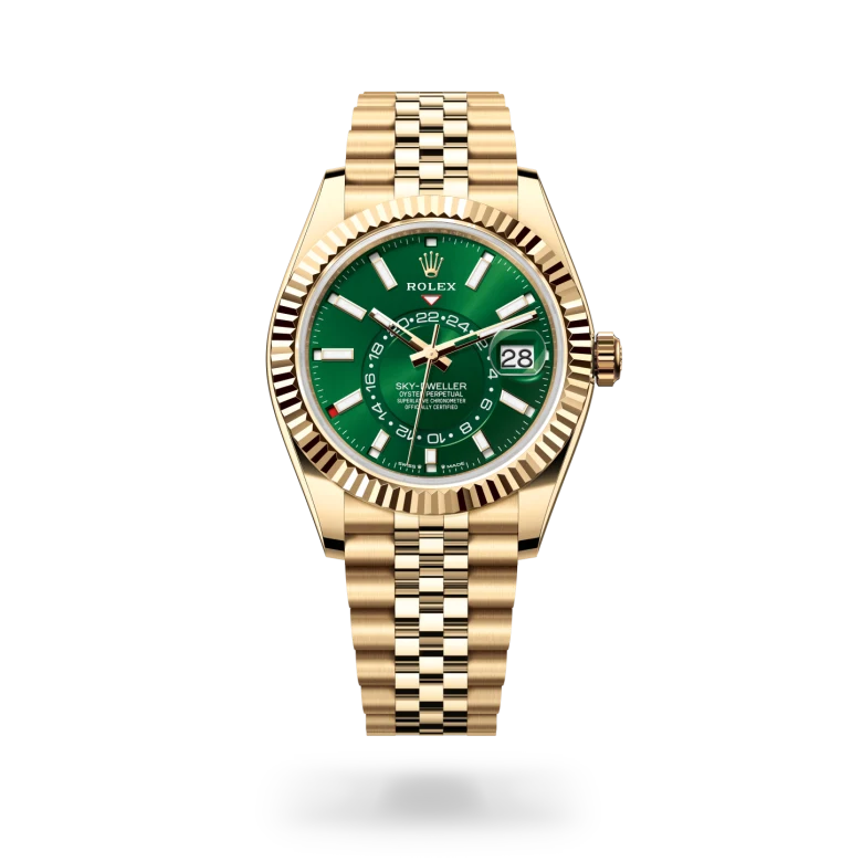 Rolex Sky-Dweller in Oyster, 42 mm, yellow gold