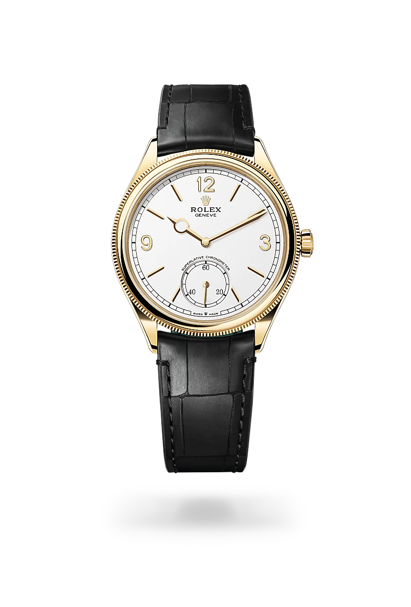Rolex 1908 in 39 mm, 18 kt yellow gold, polished finish