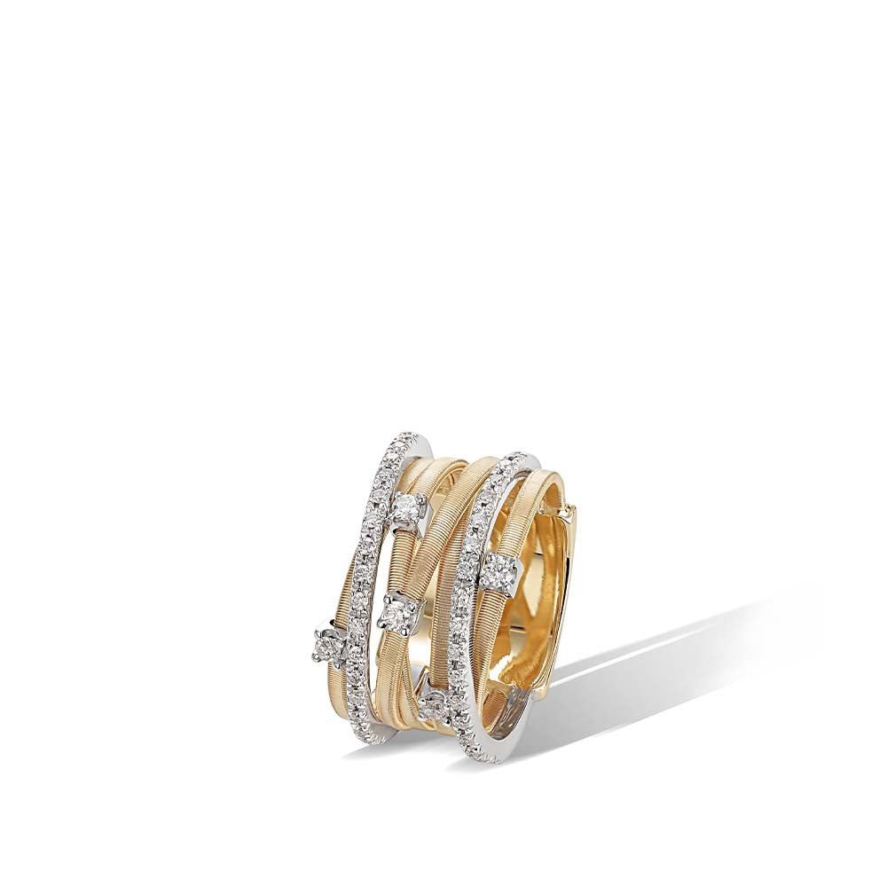 Marco Bicego 18k Yellow &amp; White Gold Goa Diamond Ring