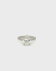 The Grand 18k White Gold Oval Engagement Ring