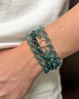 Video of jade link bracelets being clasped.