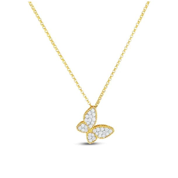 Roberto Coin 18k White &amp; Yellow Gold Tiny Treasures Diamond Necklace