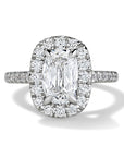 Henri Daussi 18k White Gold Terry Diamond Engagement Ring