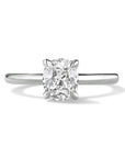 Henri Daussi 18k White Gold Diamond Engagement Ring