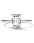 Henri Daussi 18k White Gold Diamond Engagement Ring