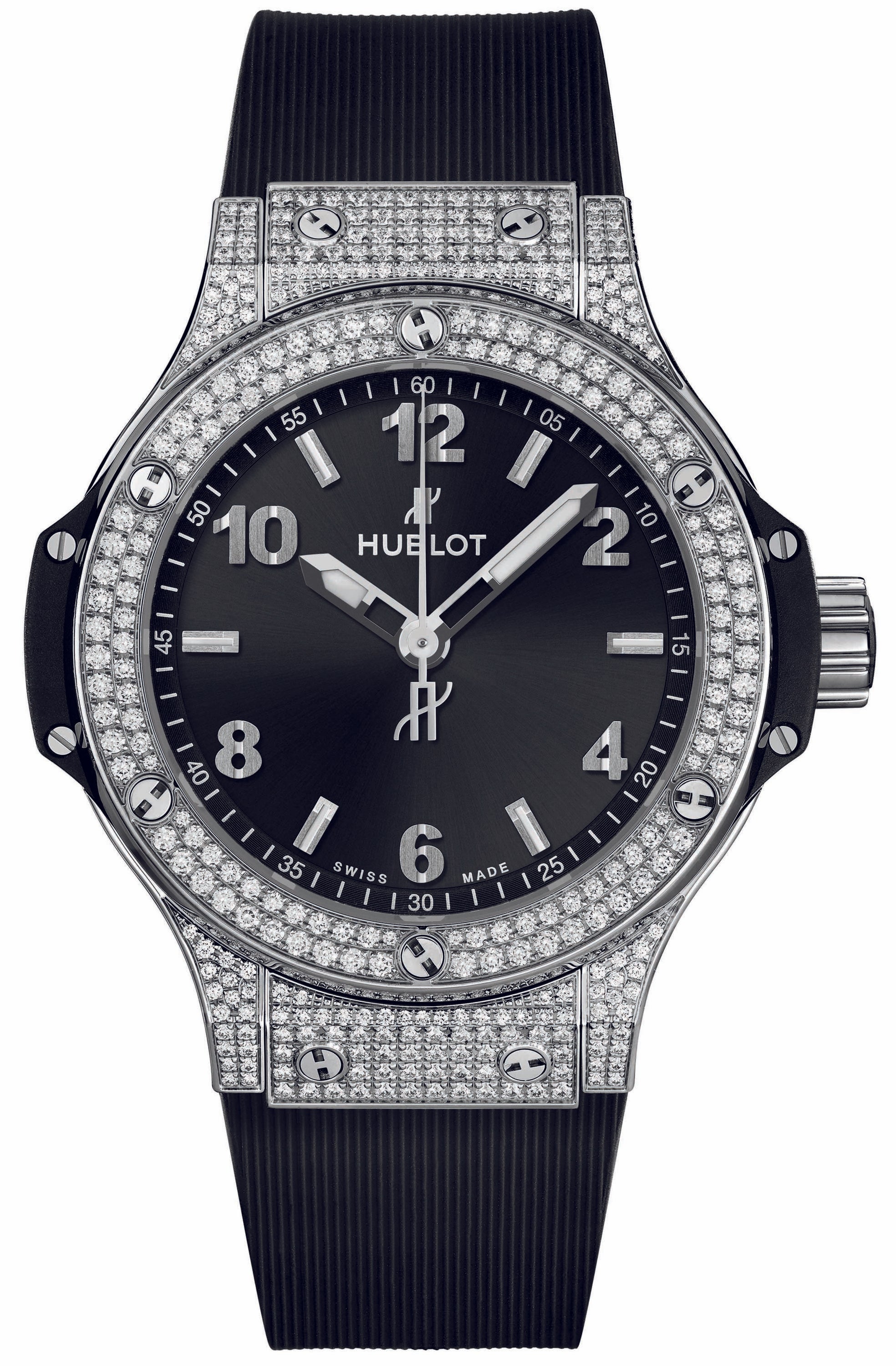 Hublot St 38mm Quartz Big Bang Watch With Diamonds
