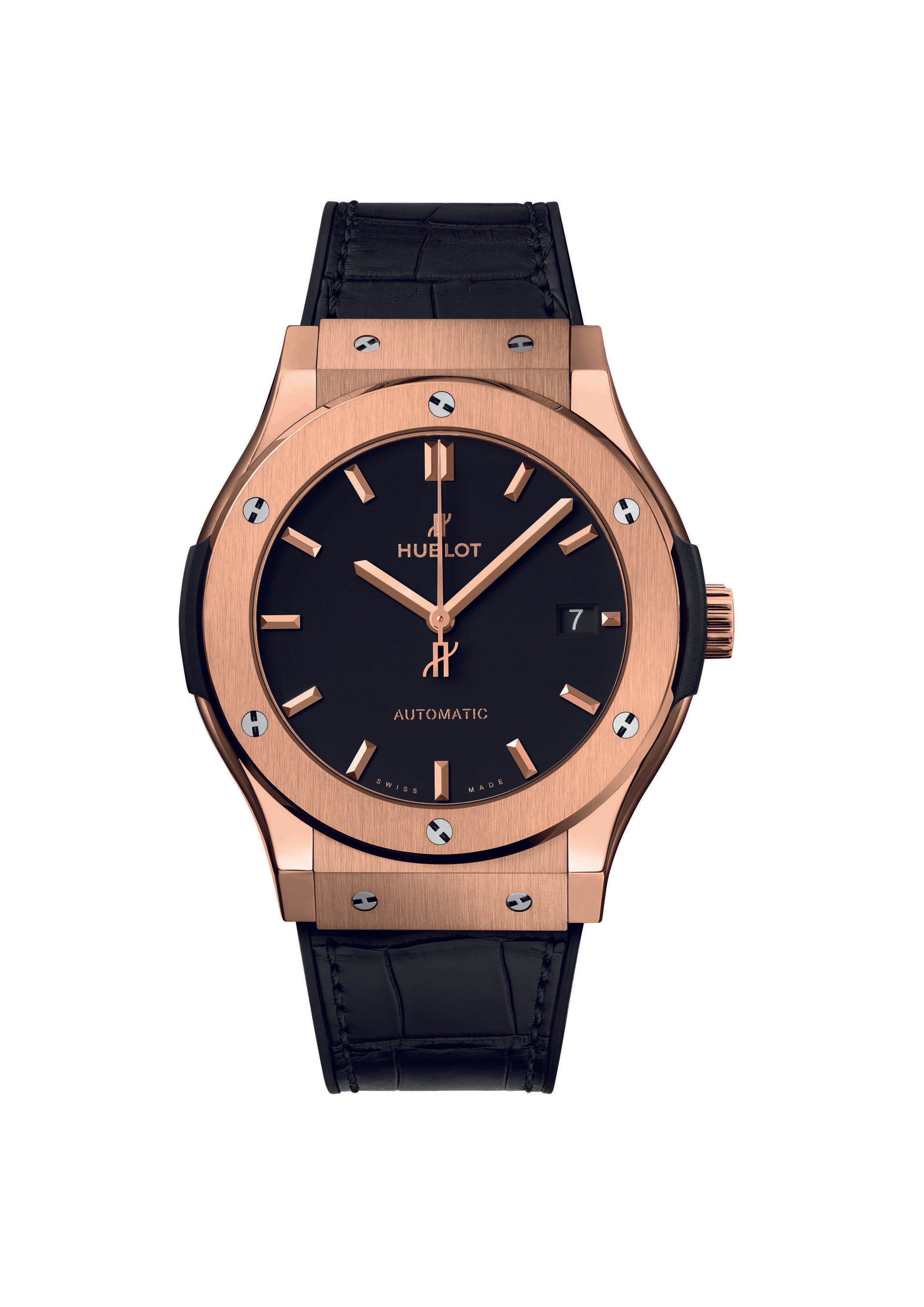 Hublot 18k Rose Gold 45mm Automatic Classic Fusion Watch